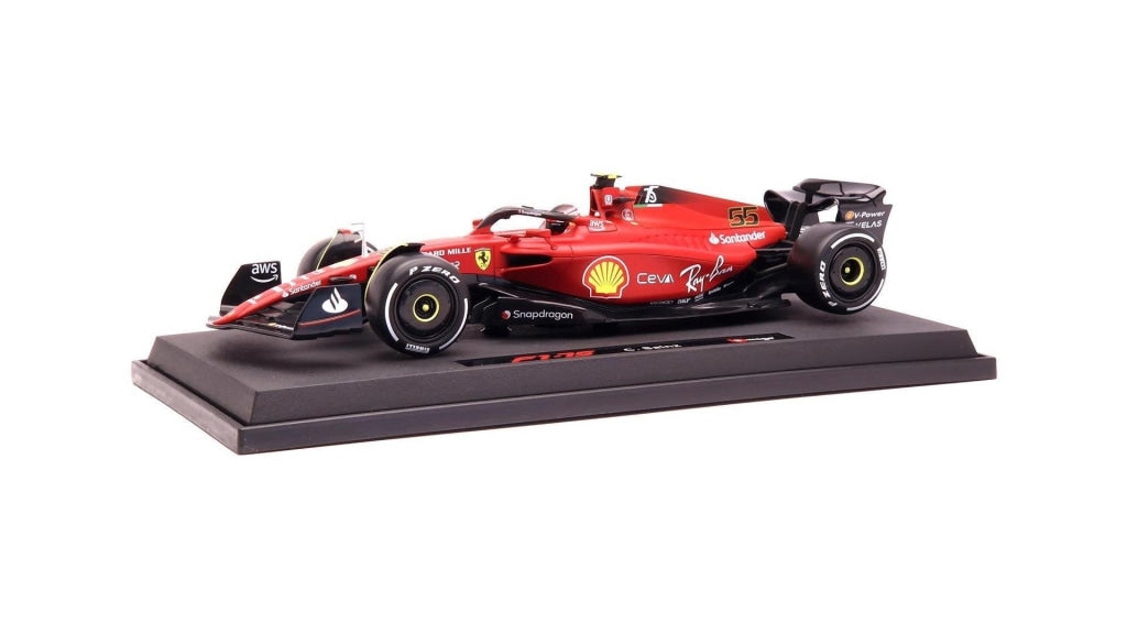 Ferrari F1-75 #55 Carlos Sainz Ferrari Racing Formula One F1 2022 Formula  Racing Series 1/18 Diecast Model Car Bburago 16811CS