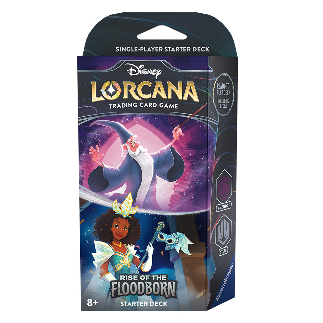 Ravensburger - Disney Lorcana: Rise of the Floodborn  - Starter Deck (Amethyst & Steel)