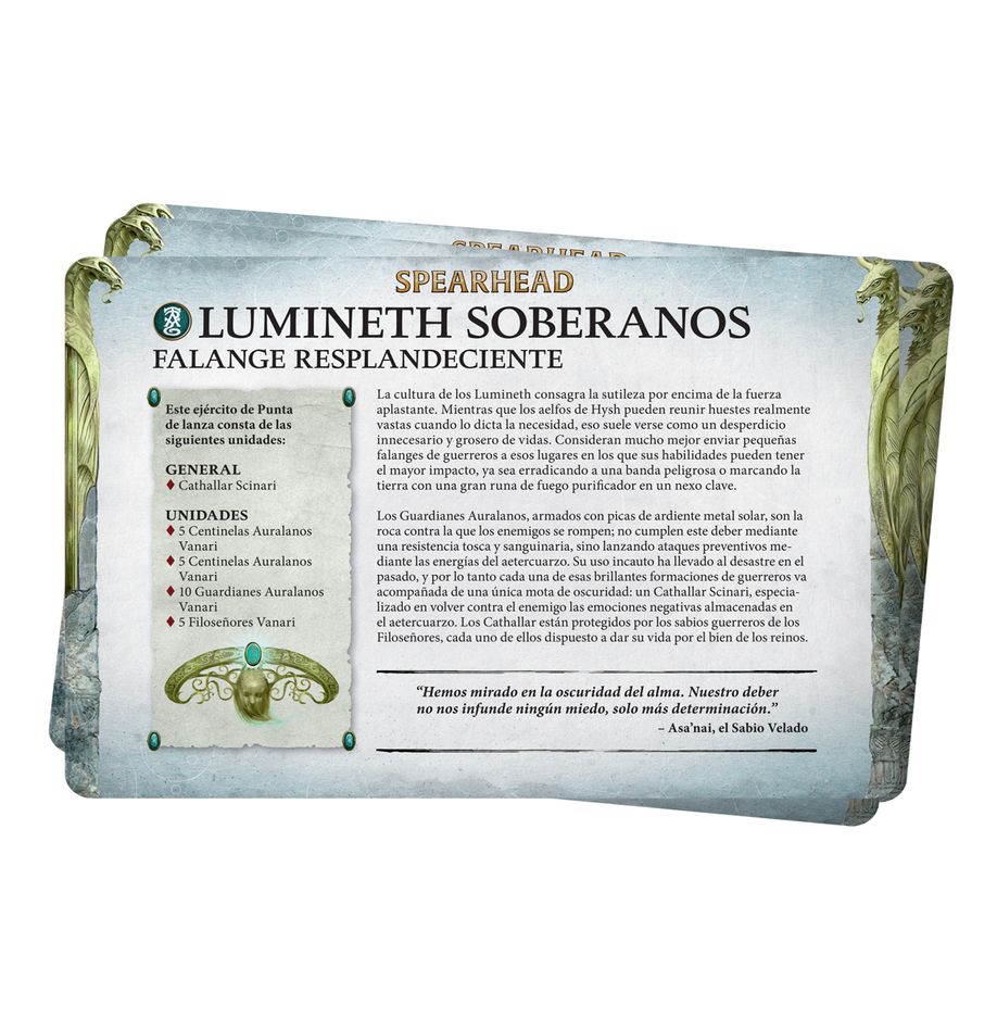 Games Workshop - Faction pack: Lumineth Realm-lords (Español)