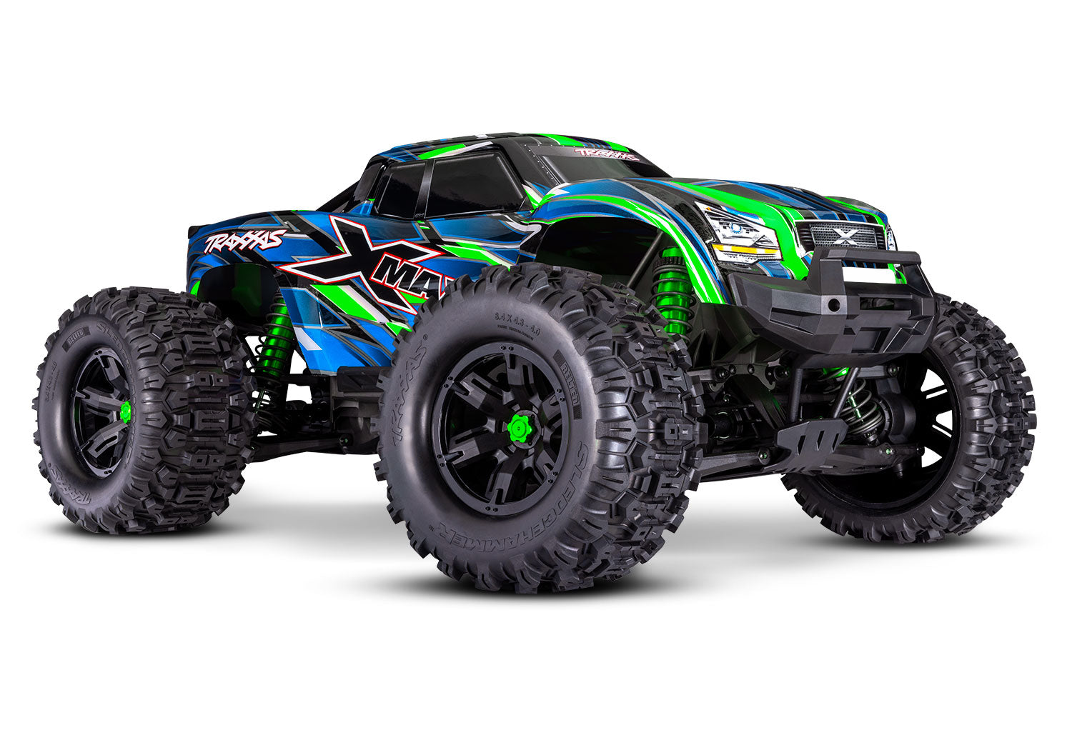 Traxxas - X-Maxx 8S 1/6 4WD Brushless RTR Monster Truck w/2.4GHz TQi Radio, TSM & Belted Tires, Verde