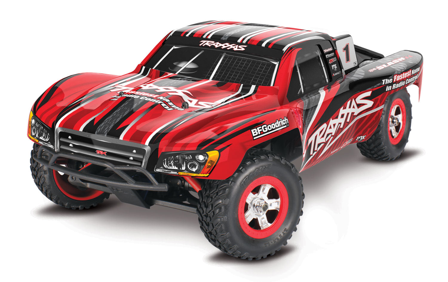 Traxxas - Slash 4X4 Performance 1/16 Scale, Battery & USB-C Charger Included, Red