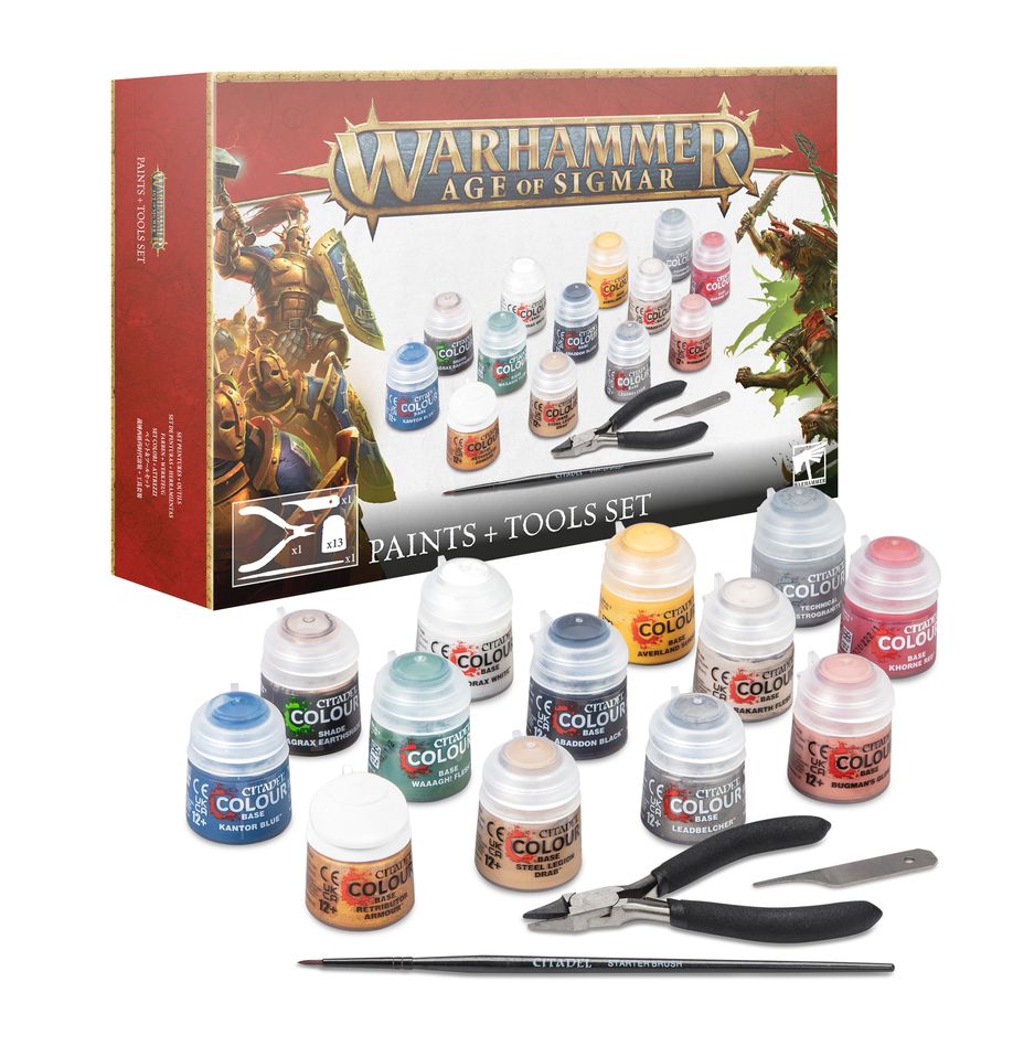 Games Workshop - Warhammer Age of Sigmar: Paint + Tools Set