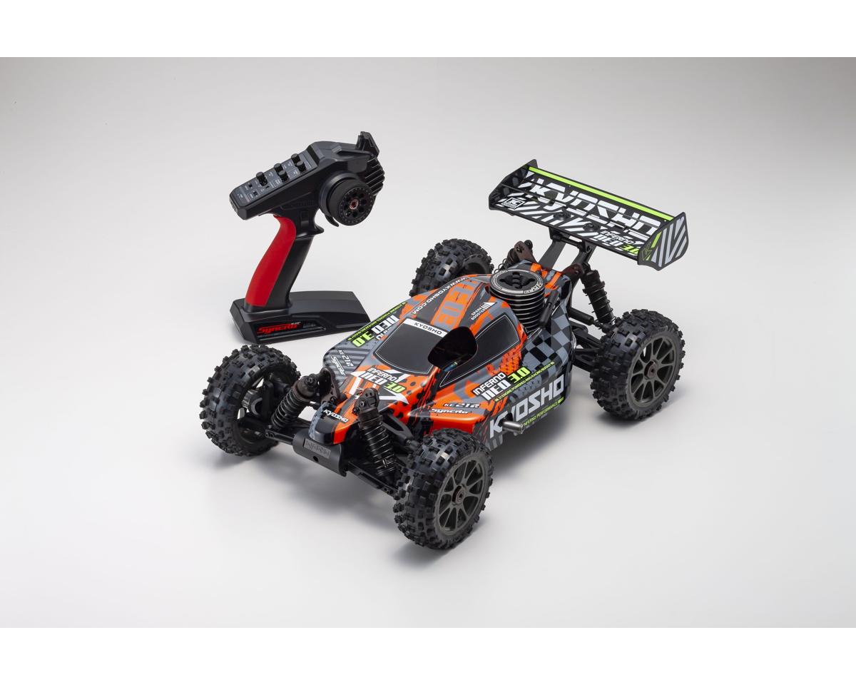 Kyosho - 1:8 Scale Radio Controlled GP Powered Racing Buggy readyset INFERNO NEO 3.0 Color type 5 Red