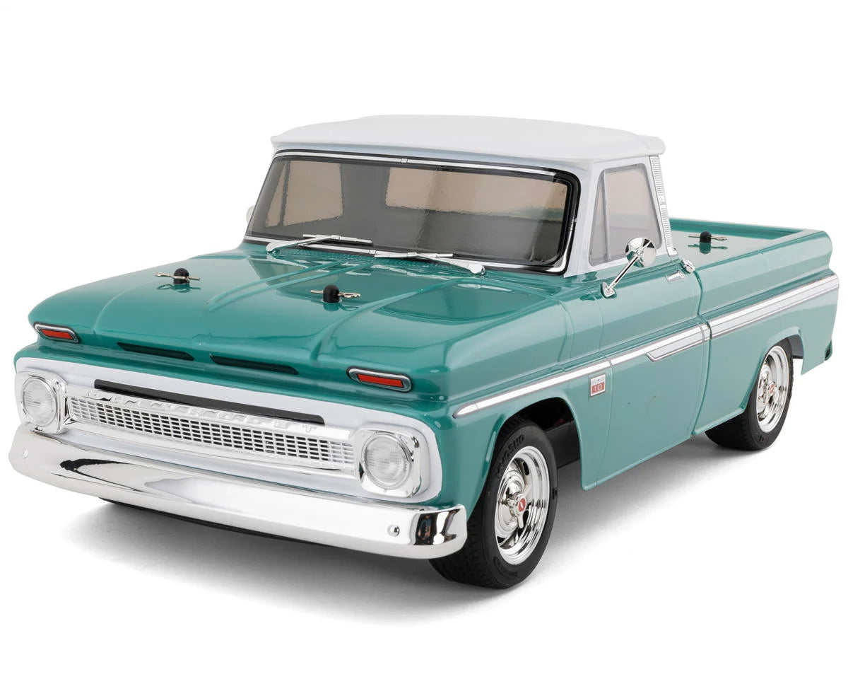 Kyosho - 1:10 Scale Radio Controlled Electric Powered 4WD FAZER Mk2 FZ02L Series readyset 1966 Chevy® C10 Fleetside Pickup Light Green