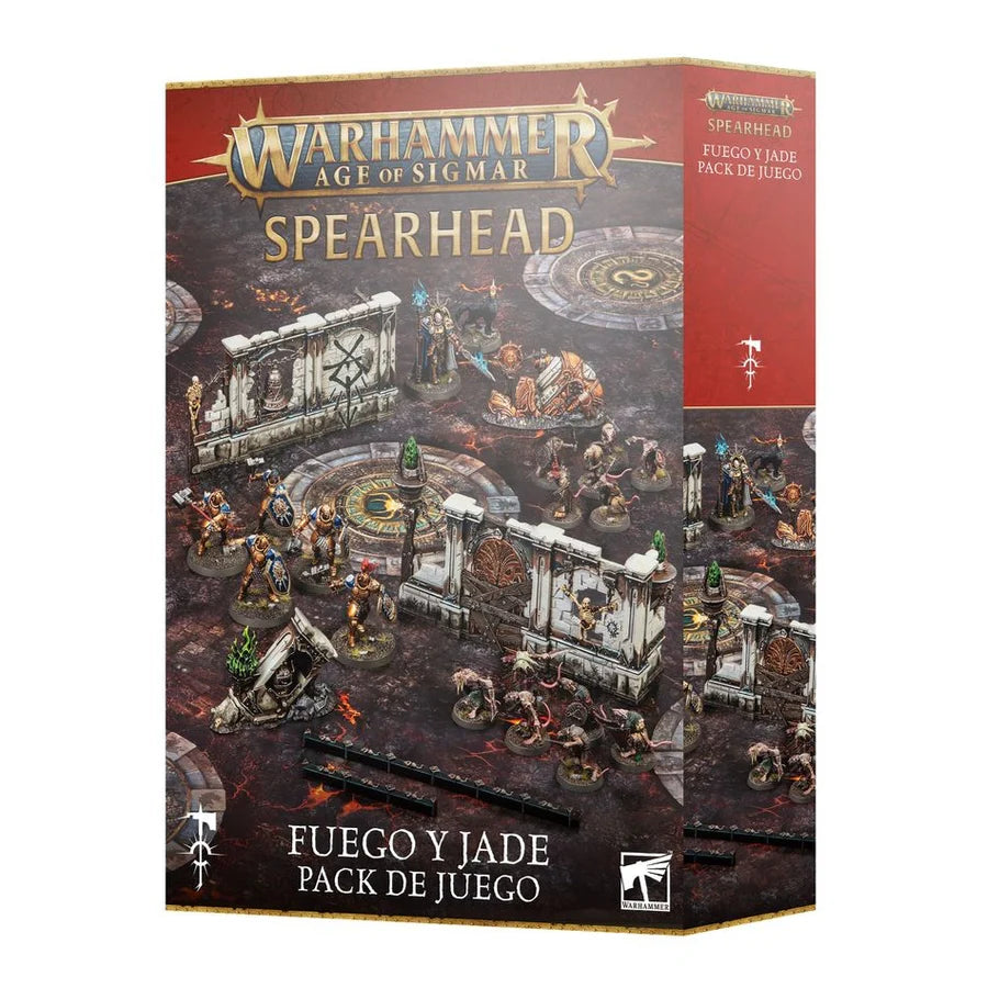 Games Workshop - Warhammer Age of Sigmar: Fire and Jade Gaming Pack 2024 (Español)