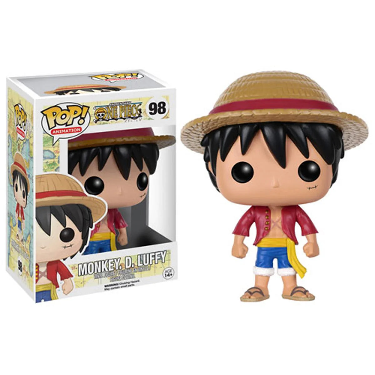 FUNKO POP Animation: One Piece - Luffy Monkey D , #98