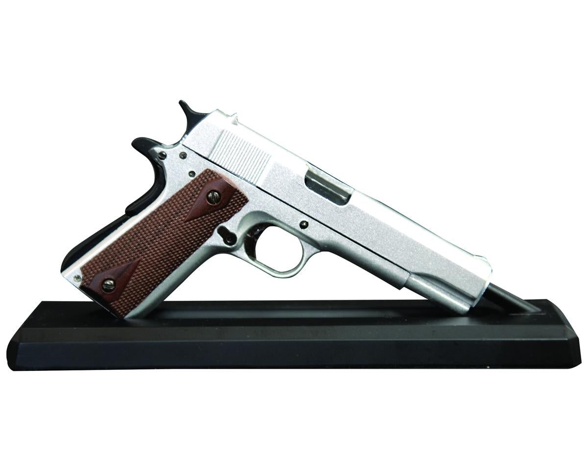 GoatGuns - Miniature 1/2.5 Scale Die-Cast 1911 Model Kit (Silver)