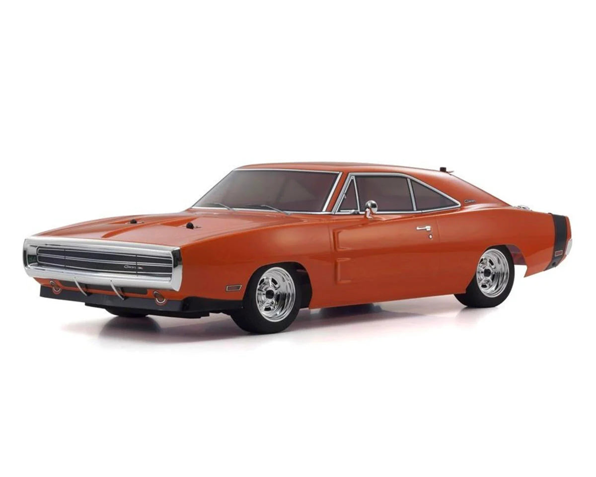 Kyosho - 1/10 Scale Radio Controlled Electric Powered 4WD FAZER Mk2 FZ02L Series Readyset Dodge Charger 1970 Hemi Orange