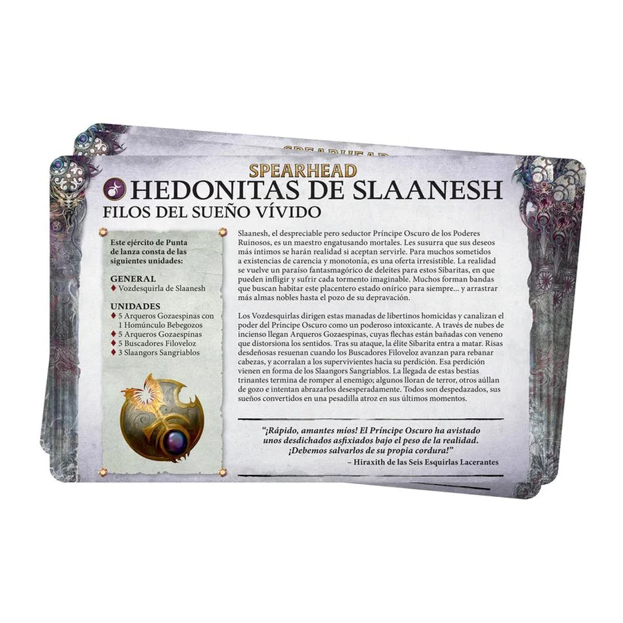 Games Workshop - Faction pack: Hedonites of Slaanesh 2024 (Español)