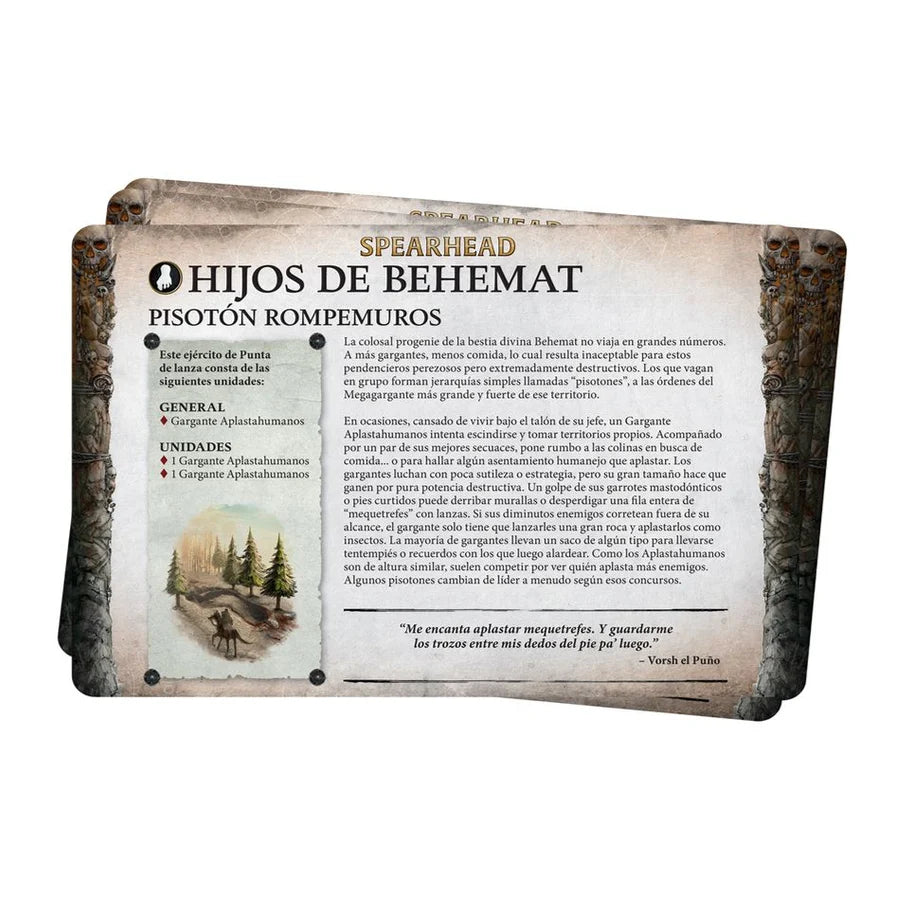 Games Workshop - Faction pack: Sons of Behemat 2024 (Español)