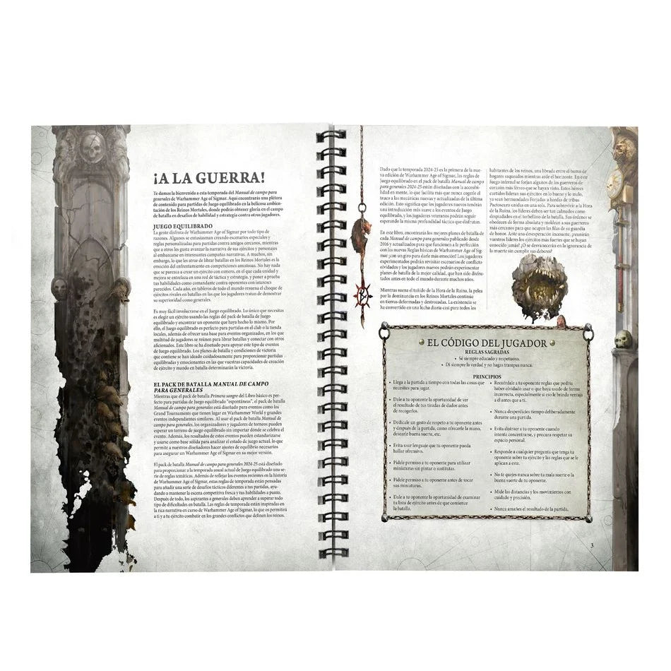 Games Workshop - Warhammer Age Of Sigmar: General's Handbook 2024-25 (Español)