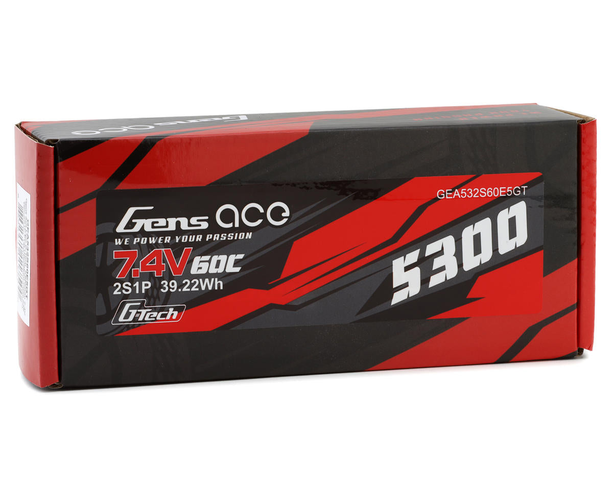 Gens Ace - G-Tech Smart 2S LiPo Battery 60C (7.4V/5300mAh) w/EC5 Connector