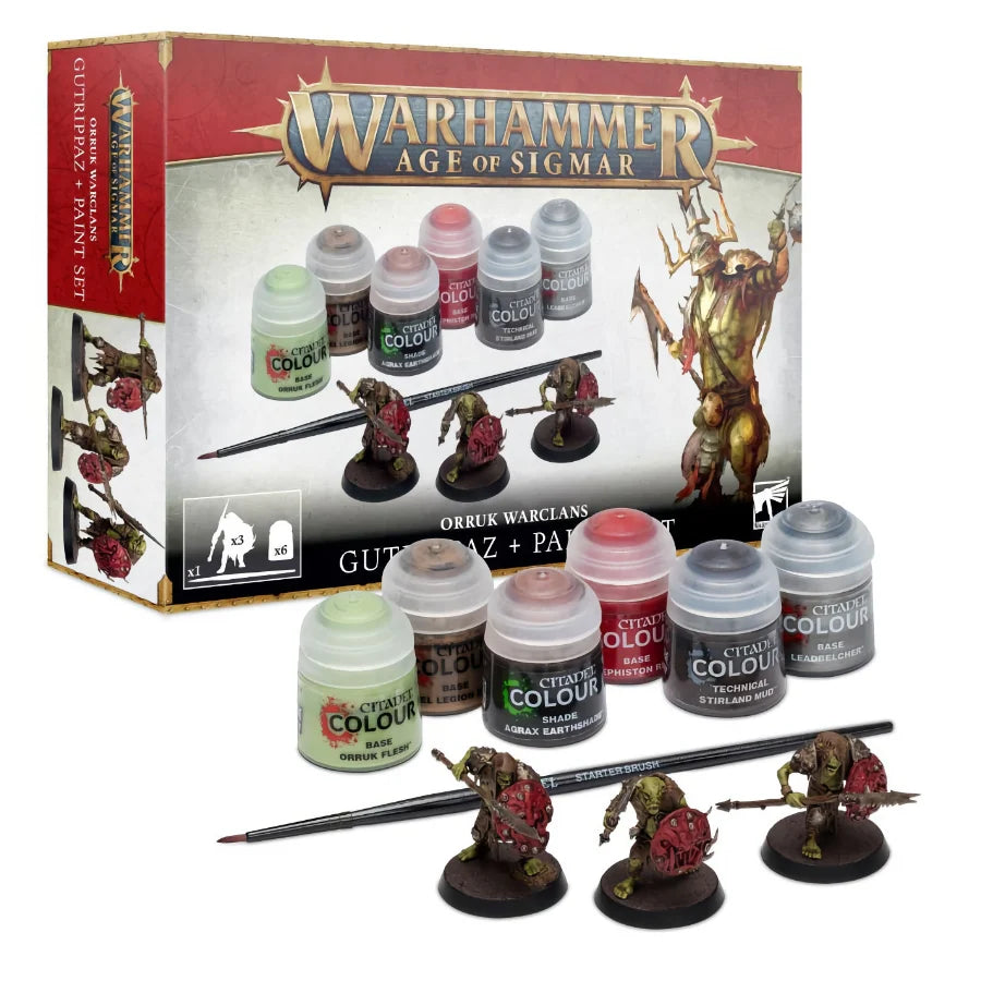 Games Workshop - Orruk Warclans: Gutrippaz + Paints Set