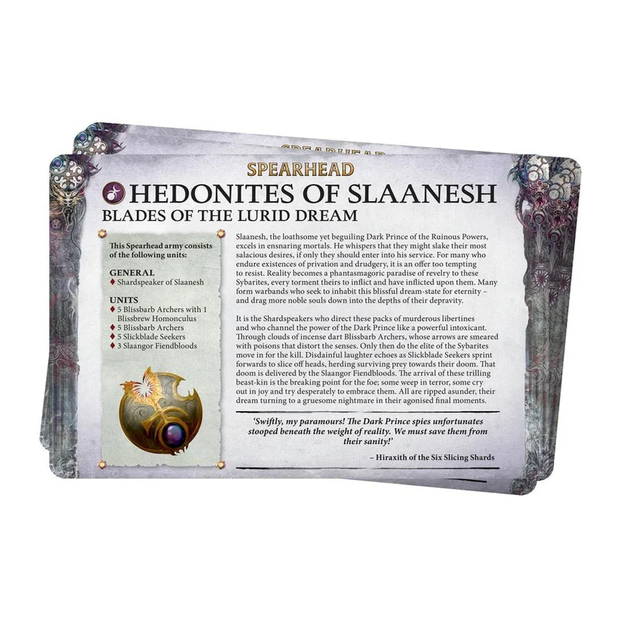 Games Workshop - Faction pack: Hedonites of Slaanesh 2024 (Inglés)