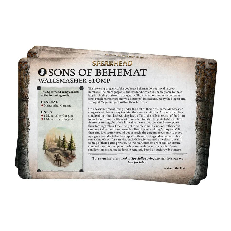 Games Workshop - Faction pack: Sons of Behemat 2024 (Inglés)