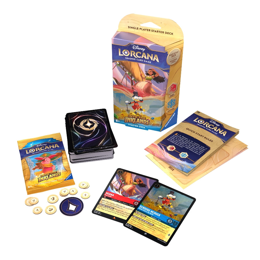 Ravensburger - Disney Lorcana: Into the Inklands - Starter Deck (Ruby & Sapphire)