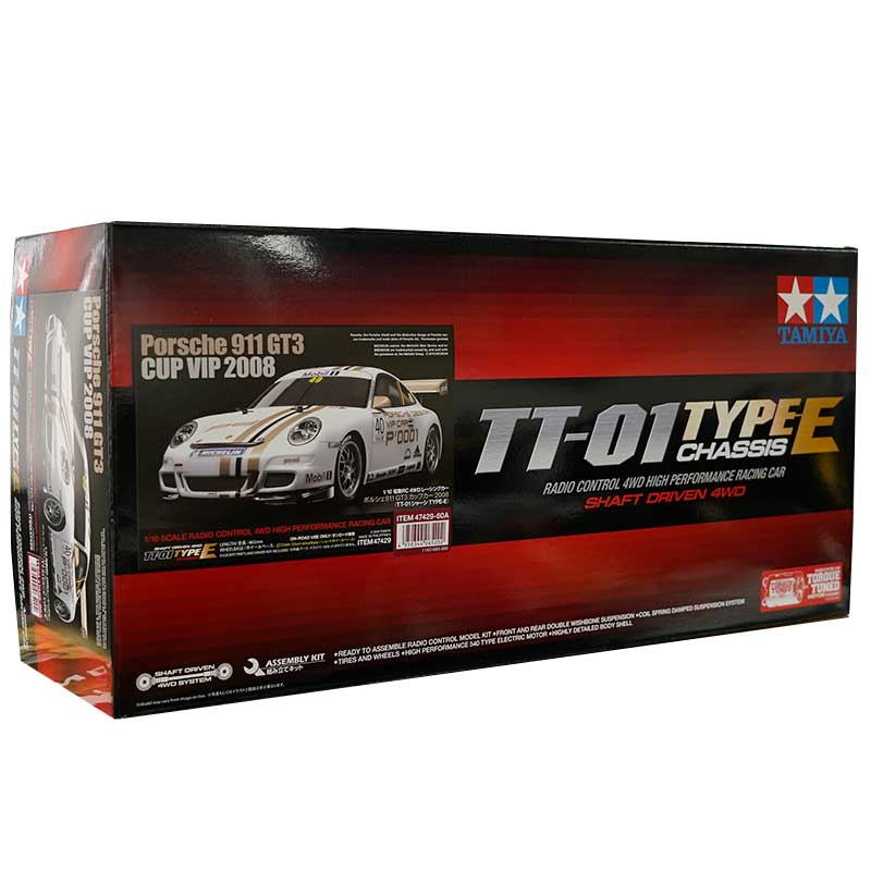 Tamiya - 2008 Porsche 911 GT3 Cup VIP 1/10 4WD Electric Touring Car Kit (TT-01E)