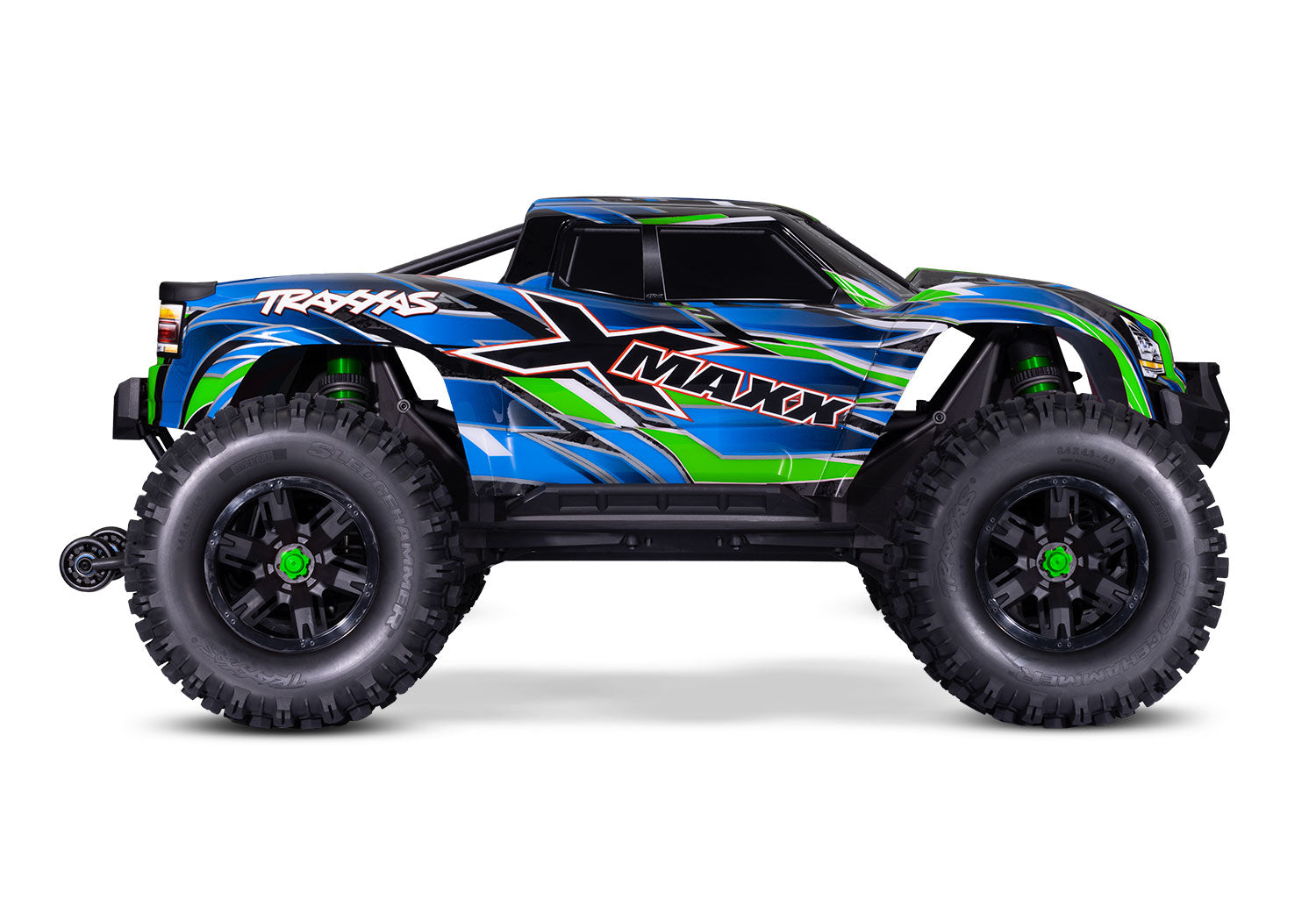 Traxxas - X-Maxx 8S 1/6 4WD Brushless RTR Monster Truck w/2.4GHz TQi Radio, TSM & Belted Tires, Verde