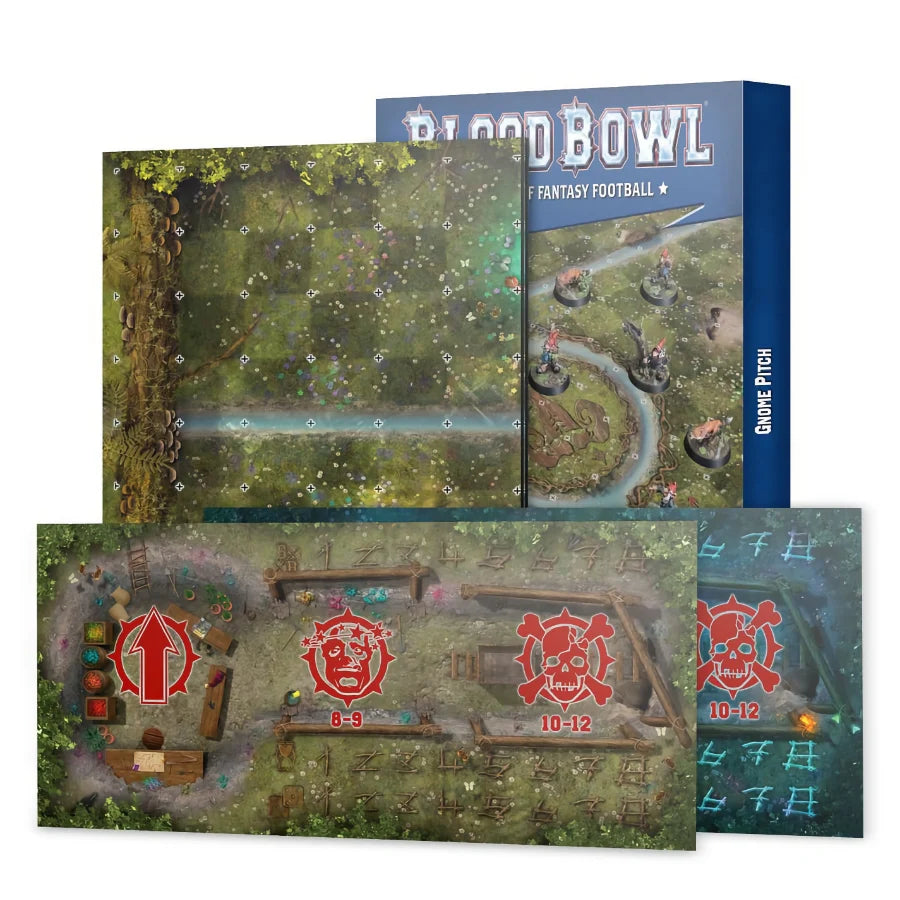 Games Workshop - Blood Bowl: Gnome Pitch - Double-Sided Pitch and Dugouts