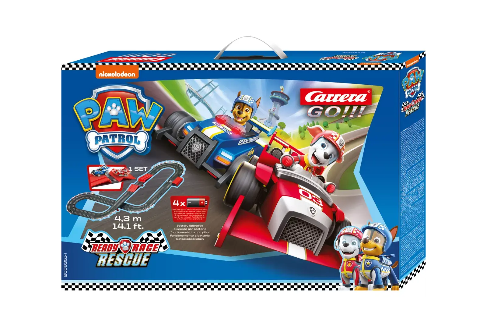 Carrera - Paw Patrol - Ready Race Rescue Slot Car Racing Set