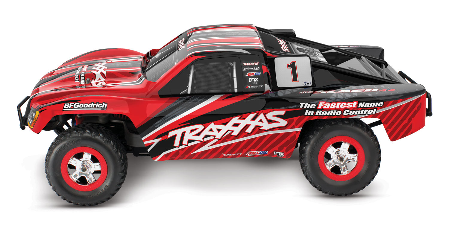 Traxxas - Slash 4X4 Performance 1/16 Scale, Battery & USB-C Charger Included, Red