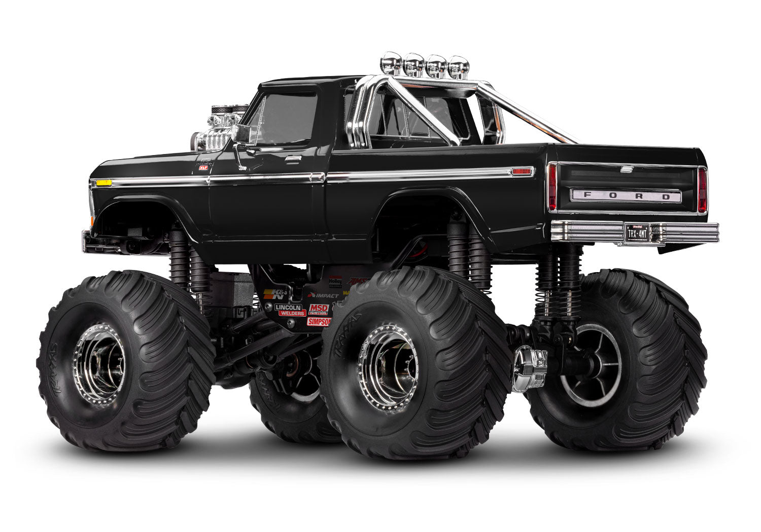 Traxxas - 1/18 Trx-4MT Ford F-150 K10 4X4 Monster Truck, Negra