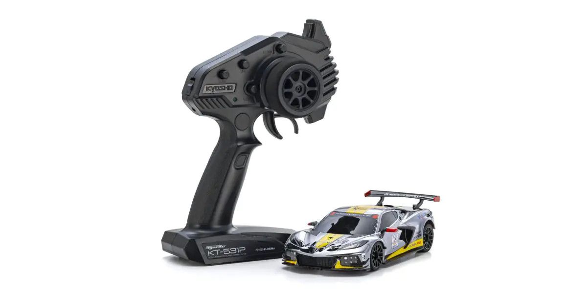 **** PRE VENTA**** Kyosho - MINI-Z RWD MR-04 CORVETTE® C8.R Chrome / Yellow 20th Anniversary