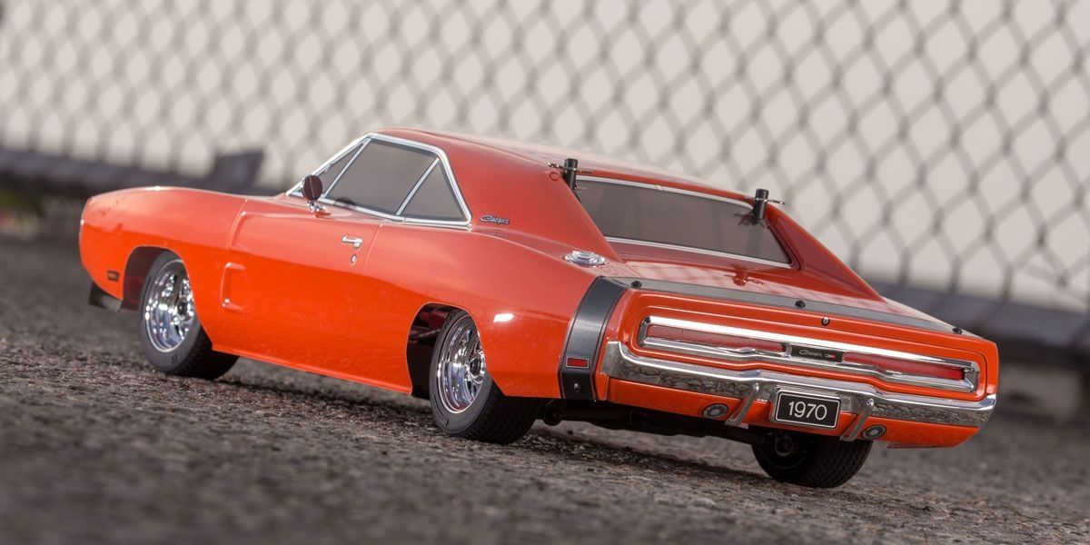 Kyosho - 1/10 Scale Radio Controlled Electric Powered 4WD FAZER Mk2 FZ02L Series Readyset Dodge Charger 1970 Hemi Orange