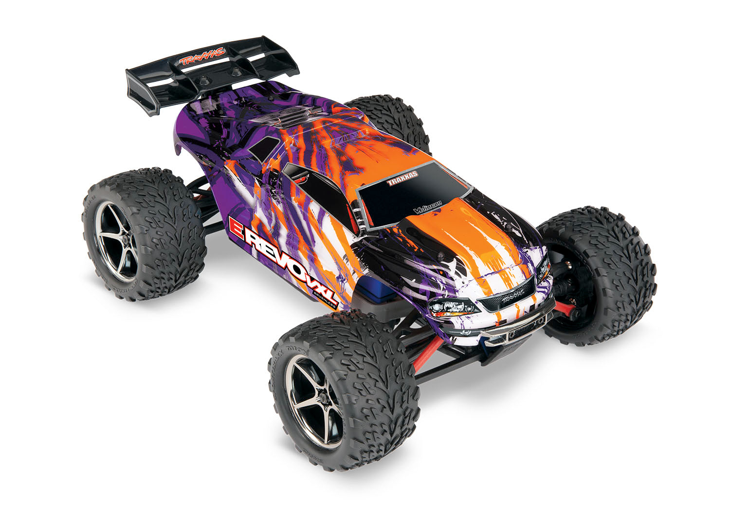 Traxxas - E-Revo VXL 1/16 4WD Brushless RTR Truck, Battery & USB-C Charger Included, Morado