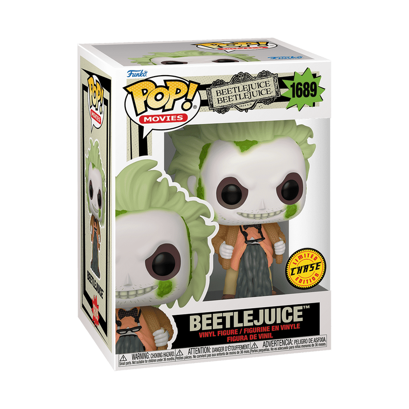 FUNKO POP Movies: Beetlejuice 2 - Beetlejuice En Cardigan, #1689 (Chase)