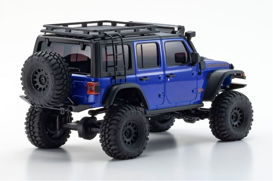 Kyosho - MINI-Z 4X4 Series Ready Set JeepⓇ Wrangler Unlimited Rubicon with Accessory parts Ocean Blue Metallic