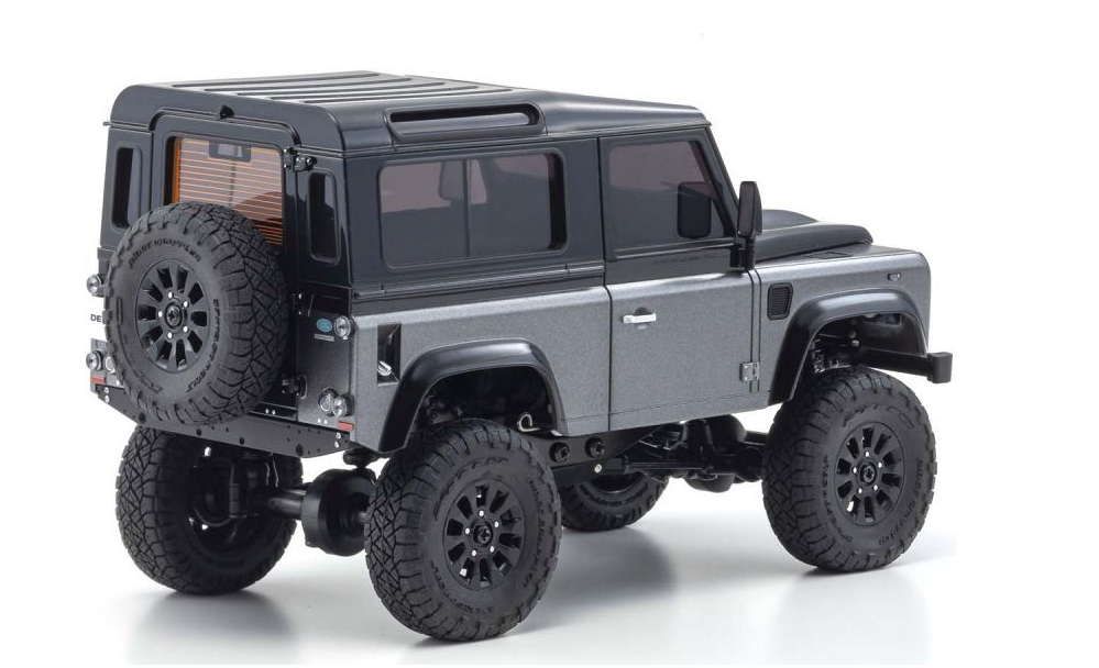 Kyosho - MINI-Z 4X4 Series Ready Set Set Land Rover Defender 90 Autobiography Corris Gray / Santorini Black