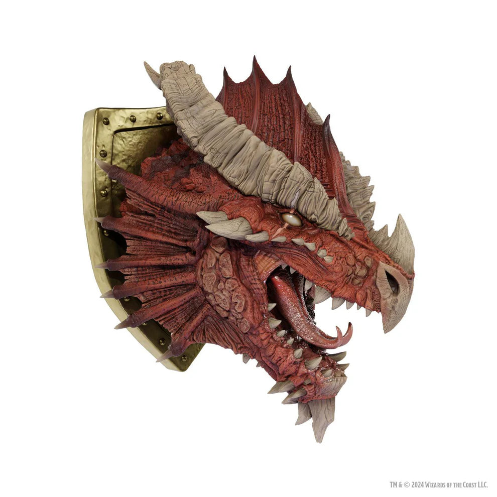 D&D Replicas of the Realms - Ancient Red Dragon Trophy Plaque, Limited Edition 50th Anniversary