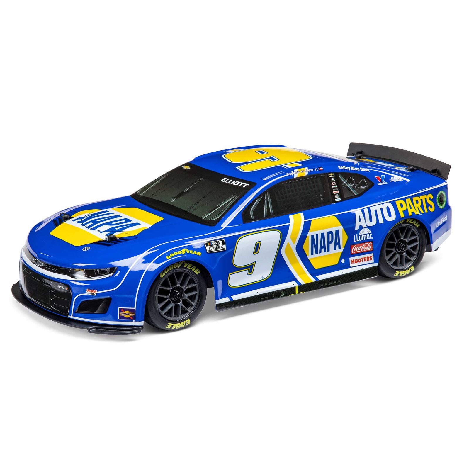 Team Losi - 1/12 NASCAR RC Racecar Chase Elliott No. 9 2024 NAPA Chevrolet ZL1 Camaro 2S AWD RTR Brushed On-Road (Battery & Charger Included), Blue