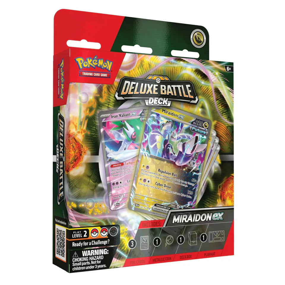 Pokémon TCG: Miraidon Ex Deluxe Battle Deck (Ingles)