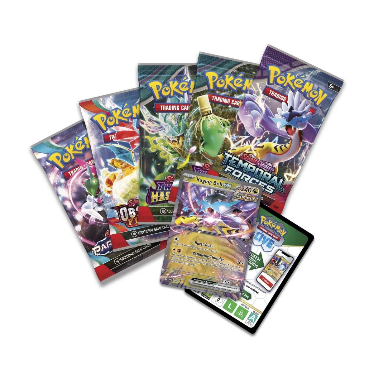 Pokémon TCG: Paradox Destinies Tin Case - (Inglés)