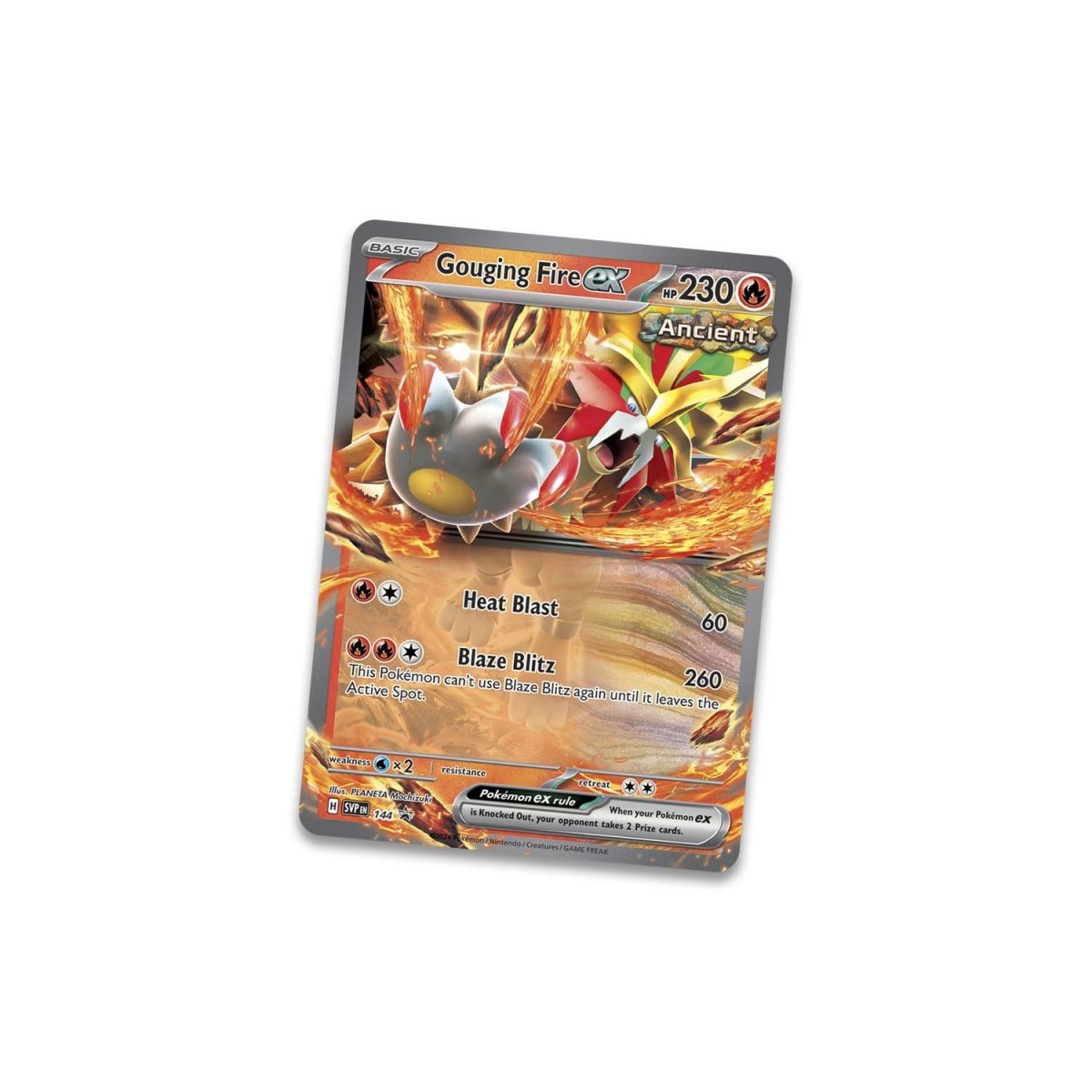 Pokémon TCG: Paradox Destinies Tin Case - Gouging Fire EX (Inglés)