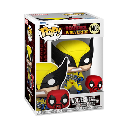 FUNKO POP & Buddy: Deadpool y Wolverine - Wolverine y Babypool, #1403