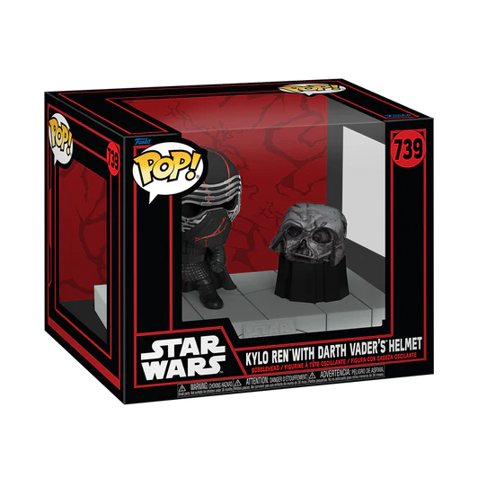 Funko Pop Deluxe: Star Wars The Dark Side - Kylo Ren Con Casco Darth Vader, #739