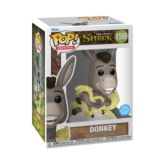 Funko Pop Movies: Shrek DreamWorks 30 Aniversario - Burro Glitter, #1598