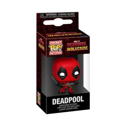 FUNKO POP Keychain: Deadpool y Wolverine - Deadpool con espadas llavero