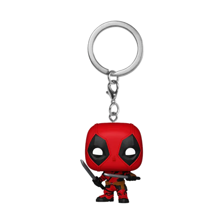 FUNKO POP Keychain: Deadpool y Wolverine - Deadpool con espadas llavero