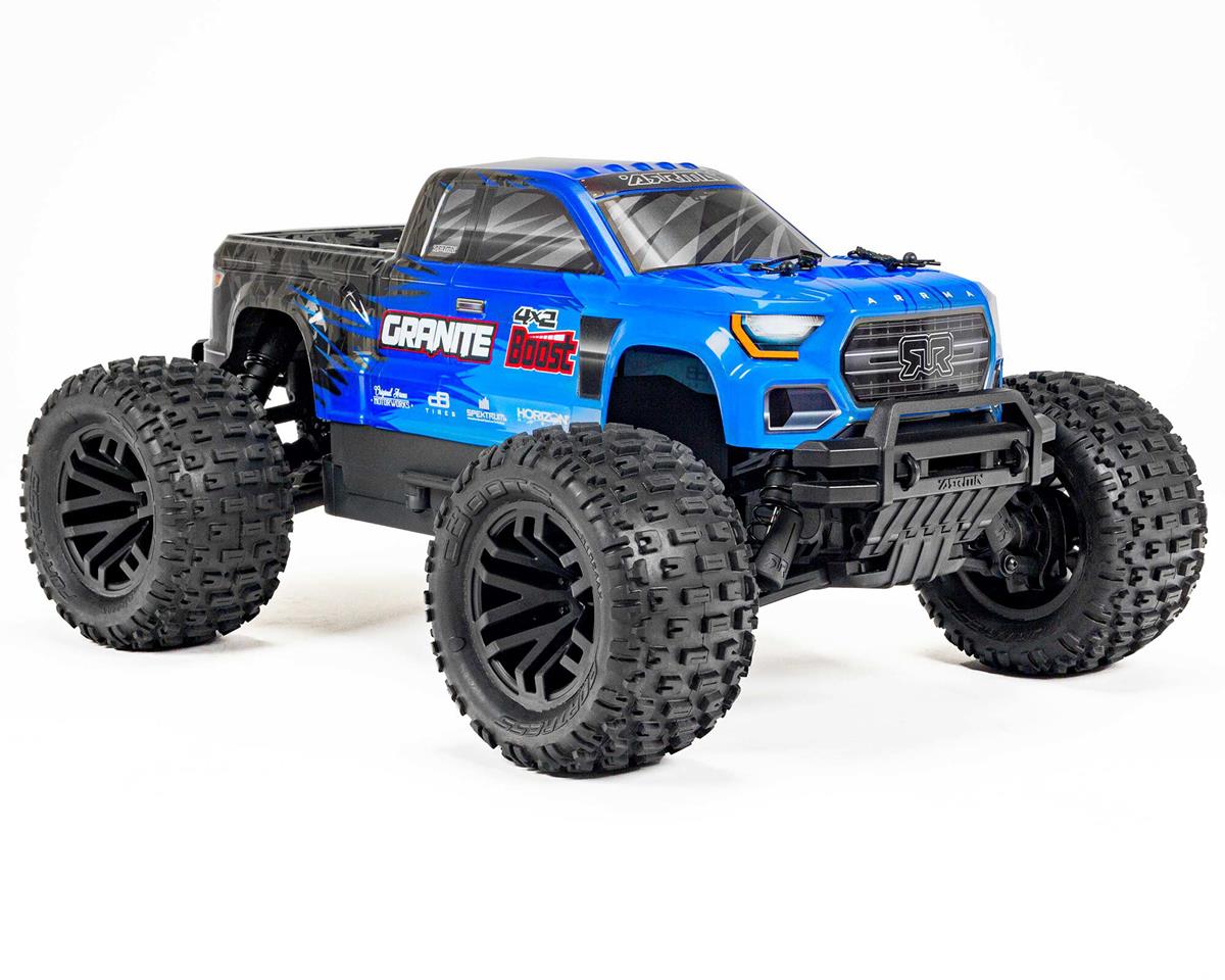 Arrma - 1/10 GRANITE BOOST 2WD RTR Brushed Monster Truck (Battery & Charger Included), Blue / Black