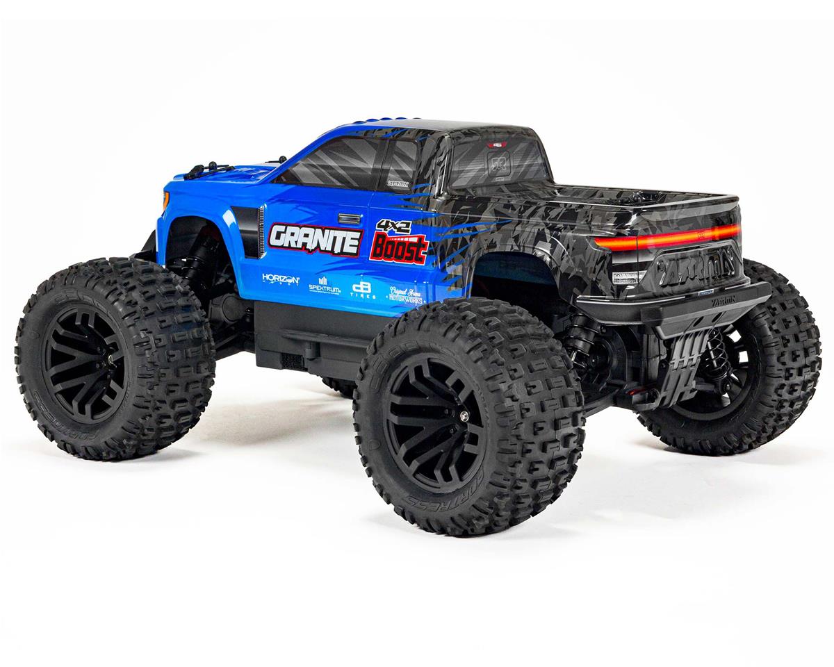 Arrma - 1/10 GRANITE BOOST 2WD RTR Brushed Monster Truck (Battery & Charger Included), Blue / Black