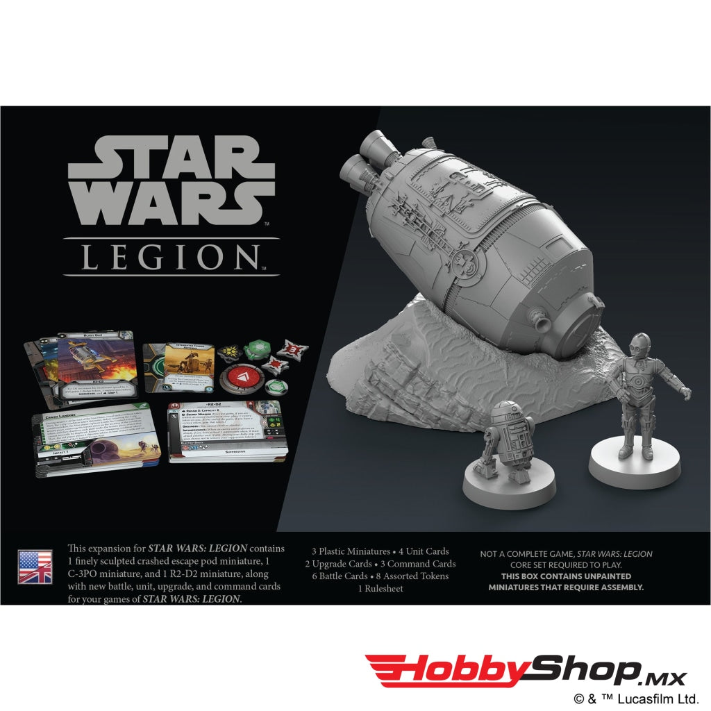 Asmodee - Star Wars: Legion Crashed Escape Pod Battlefield Expansion En Existencia