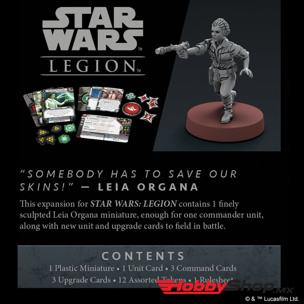 Asmodee - Star Wars: Legion Leia Organa Commander Expansion En Existencia