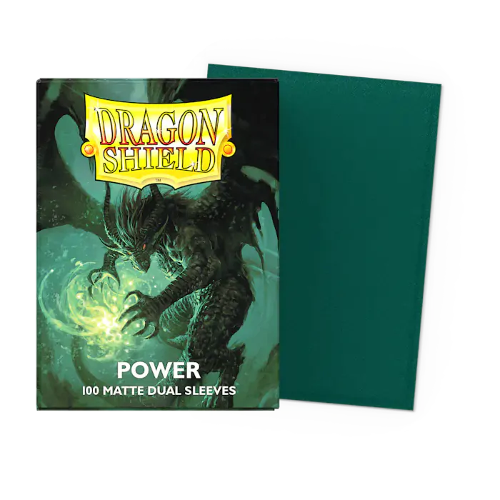 Arcane Tinmen - Dragon Shield - Power- Matte Dual Sleeves - Standard Size