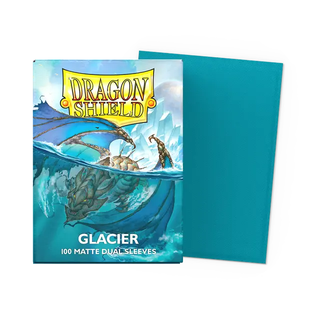 Arcane Tinmen - Dragon Shield - Glacier - Matte Dual Sleeves - Standard Size