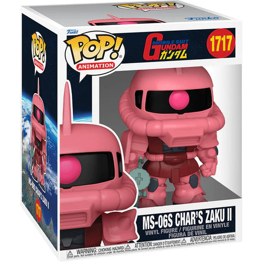 Funko Pop Super: Mobile Suit Gundam - MS 06S Chars Zaku II 6 Pulgadas, #1717