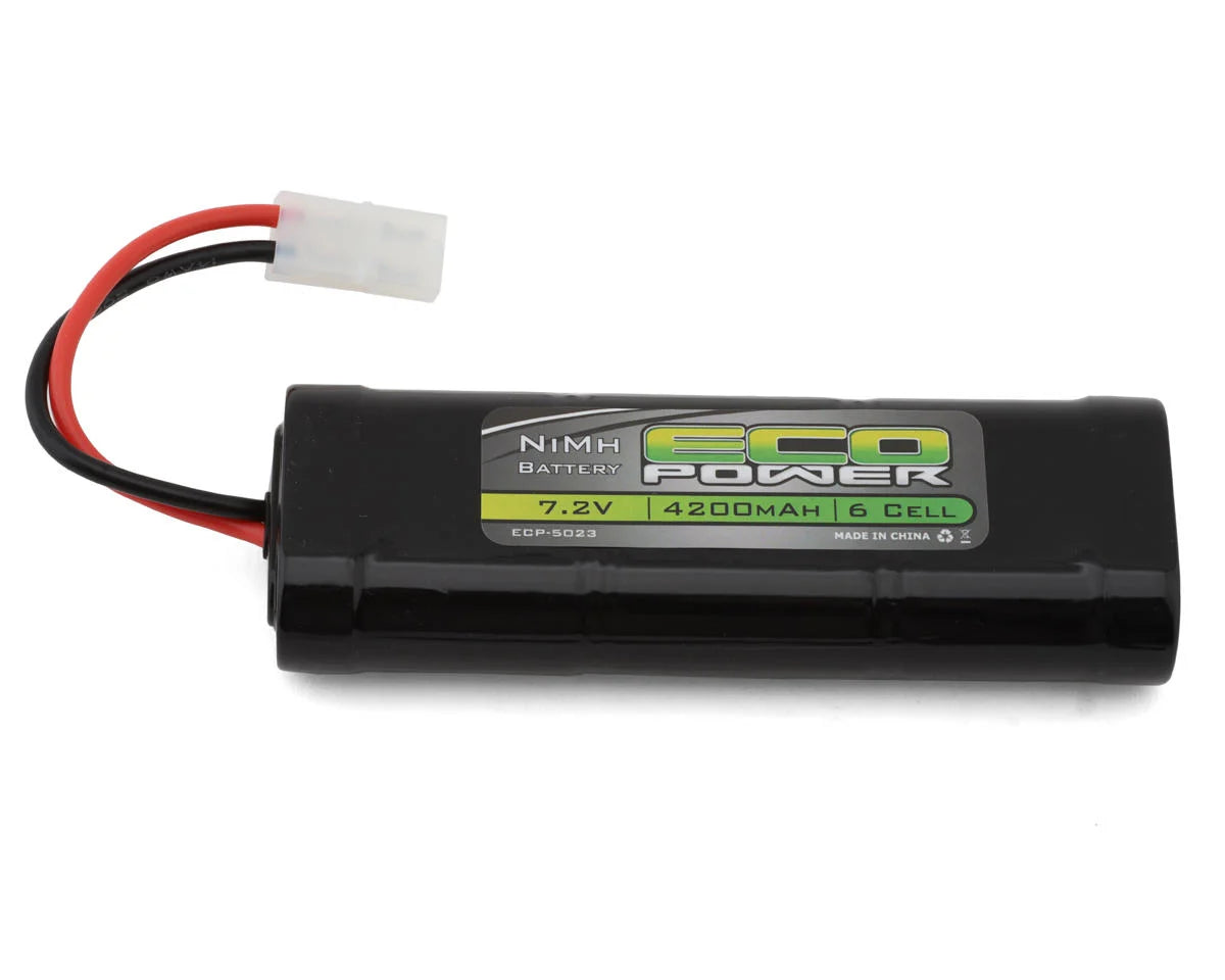 EcoPower - 6-Cell NiMh Stick Pack Battery w/Tamiya Connector (7.2V/4200mAh)